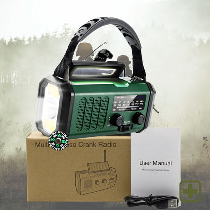 AlertPro™ Noodradio met Zaklamp, SOS en Powerbank | 10.000 mAh