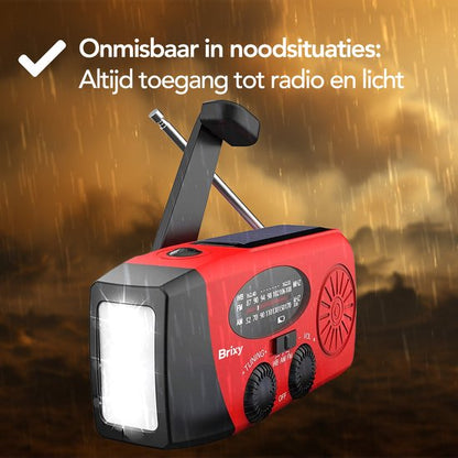AlertPro™ Noodradio met Zaklamp en Powerbank | 2.000 mAh