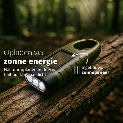 PowerLite™ Opwindbare Militaire Zaklamp