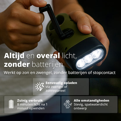 PowerLite™ Opwindbare Militaire Zaklamp