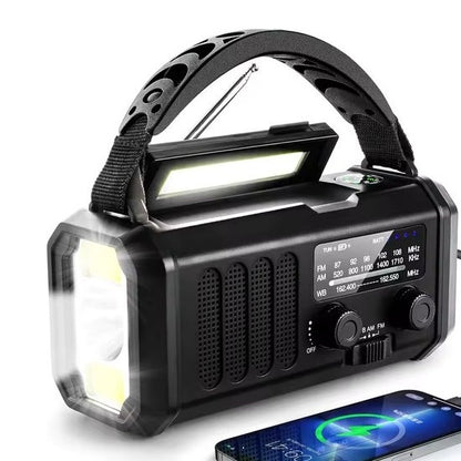 AlertPro™ Noodradio met Zaklamp, SOS en Powerbank | 10.000 mAh