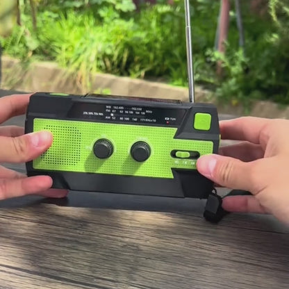 AlertPro™ Noodradio met Zaklamp, SOS en Powerbank | 4.000 mAh